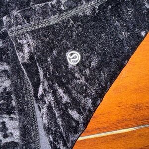 lululemon athletica Black Velvet Crop Top
